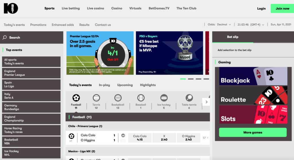 10bet Sports Review 2024 2 Начална страница на 10bet