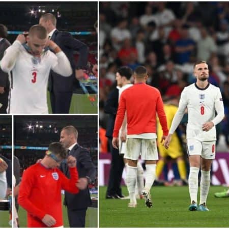 Por eso los jugadores ingleses retiraron las medallas tras la derrota